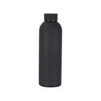 Stainless Steel Insulated Water Bottle Leakproof Double Wall Flask for Hot and Cold Drinks 500ml Sports Water Bottle Black