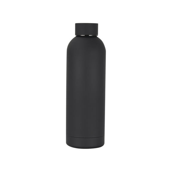 Stainless Steel Insulated Water Bottle Leakproof Double Wall Flask for Hot and Cold Drinks 500ml Sports Water Bottle Black