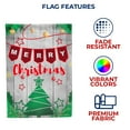 thumbnail image 5 of America Forever Merry Christmas Garden Flag 12.5 x 18 inch Double Sided Outdoor Yard Vintage Christmas Tree Holiday Winter Farmhouse Christmas Decorations Garden Flag, 5 of 7