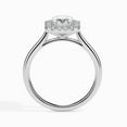 thumbnail image 2 of Blue Jewel 1.8 Ct Radiant Cut Lab Grown Diamond Wedding Ring for Women - 14K White Gold Plated Prong Set Engagement Band - Ideal Gift for Engagement, Anniversary, or Birthday, 2 of 3