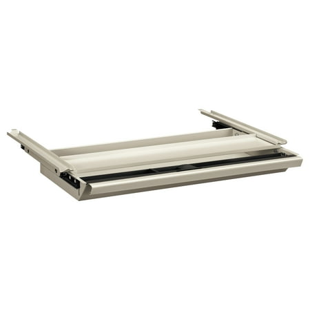 Hon Removable Lock Core - HON Center Drawer With Core Removable Locks, Metal, 24-3/4 x 14-3/4 x 3, Light Gray