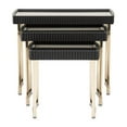 thumbnail image 6 of Michael Amini Lisbon Nesting Tables - Set of 3 - Silken Matte Black, 6 of 15