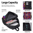 thumbnail image 4 of Disketp Colorful Hearts Large Capacity Backpack Lunch Bag Pencil Case Combination 3 Piece Set for Student, 4 of 7