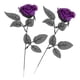 thumbnail image 2 of Rosas artificiales con globos oculares, accesorios para disfraz de Halloween, realistas. violeta, 2 of 9