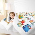 thumbnail image 4 of Homewish Colorful 26 Alphabet Bedding Comforter Set,Back To School Twin Comforter Sets,Teens Edoicational Bedding Set For Girls Boys,Super Cozy Room Decor Reversible,2 Pieces, 4 of 8