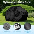 thumbnail image 2 of HOMEYA Riding Lawn Mower Tractor Cover Waterproof UV Protector Heavy Duty Fits Decks up to 72"x54'' Storage Cover, Black, 2 of 8