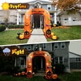 thumbnail image 3 of 9FT Halloween Inflatable Archway, Large Pumpkin Halloween Arch Pumpkin Blow up Decorations, Built-in LED Lights for Indoor Outdoor Holiday Home Party Garden Yard Lawn, 3 of 7