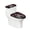 Heart and Rose Pattern Design, variant on HELLHERO Pink Bow Leopard Print Pattern Toilet Seat Covers & 2 Pack Toilet Seat Covers Set & Fits All Toilet Shapes for Bathroom