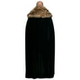 thumbnail image 4 of Black Faux Fur Collar Viking Cape, 4 of 4