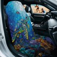 thumbnail image 3 of FOR U DESIGNS Glass Turtle Fish Coral Print Car Seat Towel Cover with Sweat Absorption, Soft and Washable Auto Seat Cover, Portable Athletic Running Towel for Hot Yoga, Gym, Workouts, 2 Pack, 3 of 7