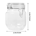 thumbnail image 2 of ELAYARD Kitchen Transparent Honey Jar with Fine Craftsmanship for Syrup Dispenser, 2 of 8