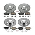 thumbnail image 3 of PowerStop Front and Rear Z23 Evolution Sport Carbon-Fiber Ceramic Brake Pad and Drilled & Slotted Rotor Kit Fits: AUDI VOLKSWAGEN Select Models K5363, 3 of 10