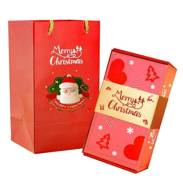 Unbranded 12 Bounces Surprise Gift Box Explosion Gift Box, Red Pop out Money Box for Cash Gift, Christmas Pop up Money Gift Box, Christmas Surprise Gift Box, Christmas Box Bounce Box + Gift Box