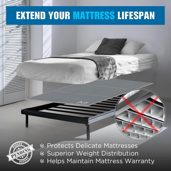 Premium 10mm Bunkie Board Twin XL Size - Breathable Noise Minimizing Low Bed Support