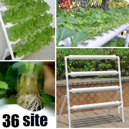 Hydroponic Site Grow Kit System 36 Planting Sites Garden Plant Vegetable + (Best Weed Growing System)