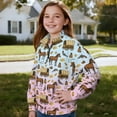 thumbnail image 3 of Chririnla CowBoy Theme Horse Girls Yoga Sweatshirt Half Zip Pullover Sweatshirts Lightweight Athletic Comfy Top for Gym Workout Fitness Yoga Size 13-14, 3 of 7