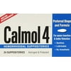 4 Pack - Calmol 4 Hemorrhoidal Suppositories 24 Each
