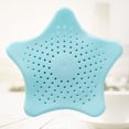 thumbnail image 2 of Tapón De Drenaje Del Fregadero Forma De Estrella Ventosa Cocina Baño Fregadero Drenaje Colador Tapón De Pelo Filtro Azul Claro ANGGREK Kitchen Sink Strainer, 2 of 2