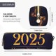 thumbnail image 3 of Balery 2025 Happy New Year 3 Estuche de Lápices de Cuero Impreso, Estuche para Suministros de Arte, Estuche de Lápices con Cremallera, Estuche de Almacenamiento de Papelería, 3 of 7