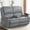 Gray, variant on LOBERFVE Manual Reclining Loveseat Sofa, 2-Seater with USB Charging Ports, Cup Holders, Removable Armrest & 2-Tier Cushions for RV，Blue Velvet
