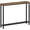 Rustic Brown + Black 1, variant on Narrow 2-Tier Console Table, Small Sofa Entryway Table with Shelves, Industrial Thin Hallway Table for Living Room and Foyer, White and Gold