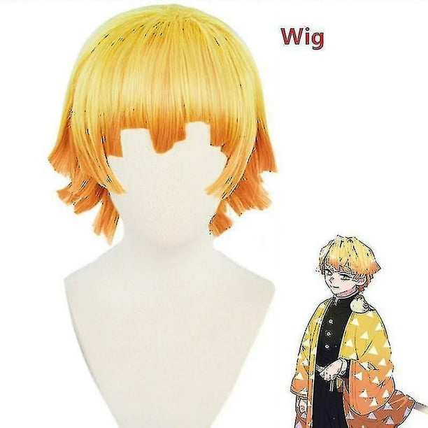 Disfraz de Anime Demon Slayer Kimetsu No Yaiba Agatsuma Zenitsu YONGSHENG Disfraz de Mujer Uniforme Tipo kimono