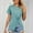 Green, variant on Alllist Womens Tops White Solid Short Sleeve Crew Neck T-Shirts Ladies Tops And Blouses