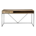 thumbnail image 3 of Moe's Home Collection Colvin Wood Writing Desk with Iron Base in Natural, 3 of 5