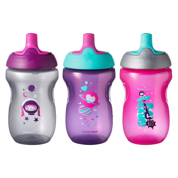 Tommee Tippee Sippy Toddler Sportee Cup, Girl 12+ months, 3pk