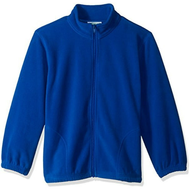 Fleece jacket with outlet elastic cuffs