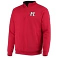 thumbnail image 2 of Men's Colosseum Scarlet Rutgers Scarlet Knights Tortugas Logo Quarter-Zip Jacket, 2 of 3