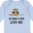 thumbnail image 4 of Inktastic Nana and Papa Love Me Baby Girl Girls Long Sleeve Baby Bodysuit, 4 of 5