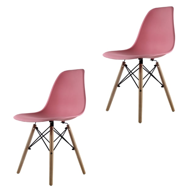 Set de 2 Sillas de Comedor Mundo In Eames Rosa
