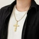 thumbnail image 4 of Colgante de Cruz con Nudo Irlandés, Acero de Titanio, Collar Conciso En Forma de Cruz, Colgante de Metal Único, 4 of 6