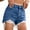 Dark Blue, variant on Wuphunn Womens Jean Shorts High Waisted Casual Shorts for Women Plus Size Jean Shorts Jean Shorts Womens Stretchy Women's Jean Shorts Shorts for Women Trendy Bike Shorts Women Black L
