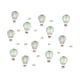 thumbnail image 5 of Globo de aire caliente pegatina de pared Mural PVC dibujos animados autoadhesivo Arte de la pared Decoración calcomanía de pared para sofá telón de , estilo E BLESIY Pegatinas de pared, 5 of 8