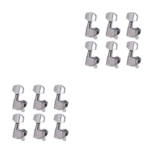 Moyic 6 piezas de clavijas de afinación de guitarras que reemplazan el componente de la pieza de ajuste del instrumento de música perillas de Type1 NO1 Moyic CBP232620
