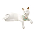thumbnail image 2 of Estatuillas de resina de gato egipcio estatua decoración de escritorio hogar blanco Gloria Estatua de figurilla de gato, 2 of 9