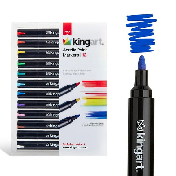 Acrylic Paint Markers 12 Colors