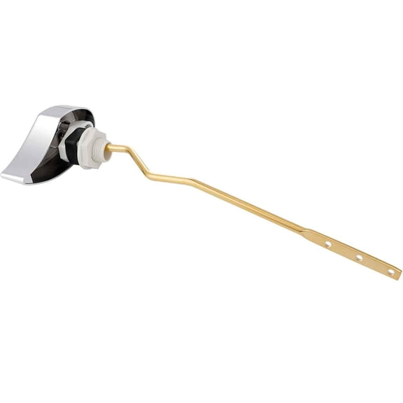 Metal Toilet Handle Replacement, Compatible with Trip Lvr for , Brass Handle Trip Lever, Side Mount Toilet Flush Tank Lever, Chrome