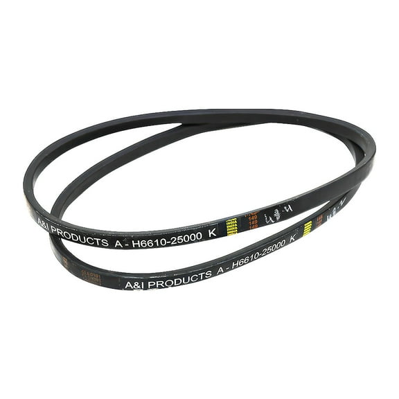 66101-25080 2 Belts Fits Kubota G1700 G1800 G1800S G1900 G1900S G2000 G2000S