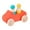red car, variant on Xuanheng Montessori Wooden Birthday Gift Pretend Play Rainbow Wooden Vehicle red car