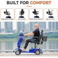 thumbnail image 6 of Mbxcooter Long Range Heavy Duty Mobility Scooter for Adults & Seniors, 500W & 400LBS Capacity Electric Powered Chair，All Terrain Fast Mobility Scooter for Travel w/Absorber & 10" Tires, 6 of 11