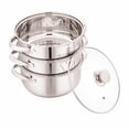 thumbnail image 4 of Mainstays 20-Piece Cookware, Steamer, Mixing Bowl & Kitchen Tool Set with Glass Lids, 4 of 18