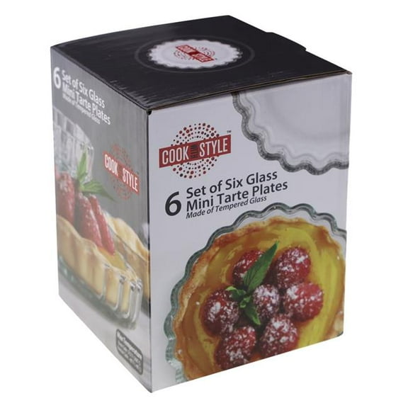 Home Essentials & Beyond 3299 Mini Glass Pie Plate Set for Unisex - Set of 6