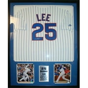 MLB Derrek Lee Autographed Shadowbox with Jersey and Photo, 36x44