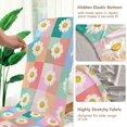 thumbnail image 5 of Yayeee 2 Pack Dining Chair Covers Stretch Parson Chairs Slipcovers Seat Protector, Pink Checkered Daisy, 5 of 6