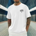 thumbnail image 2 of T-Shirt à Manches Courtes à Col Rond pour Hommes, Tissu en Polyester, Imprimé Dégradé, Style Sport Décontracté, Noir, Taille g, 2 of 4