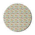 thumbnail image 1 of Botanical Mouse Pad for Computers, Vintage Plants Bugs and Flowers Pattern Colorful Arrangement of Summer Nature, Round Non-Slip Thick Rubber Modern Mousepad, 8" Round, Multicolor, by Ambesonne, 1 of 2