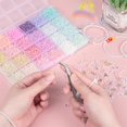 thumbnail image 4 of SUTENGDA 3mm Multi-Colored Small Glass Beads Glass Beads for DIY Threading Set Mini Beads for Bracelets Making 120000 Pcs Bulk Seed Beads with Golden Accessories for Girls Women, 4 of 7